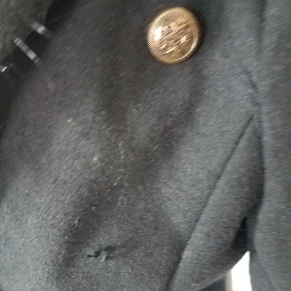 Black Wool Blend Faux Fur Jacket - Picture 4 of 12